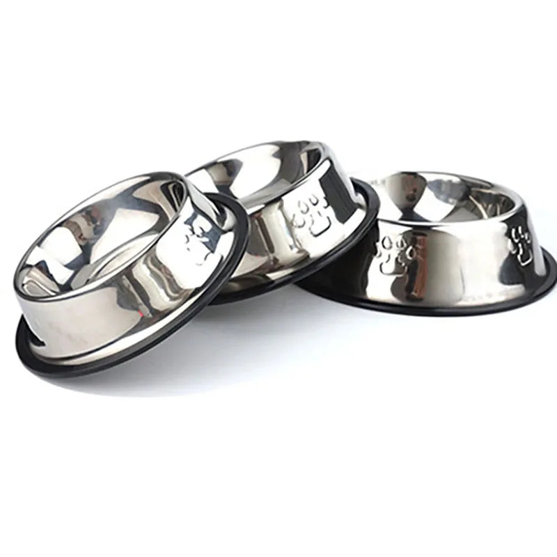 Stainless Skidproof Steel Bowl Feeder