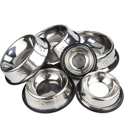 Stainless Skidproof Steel Bowl Feeder