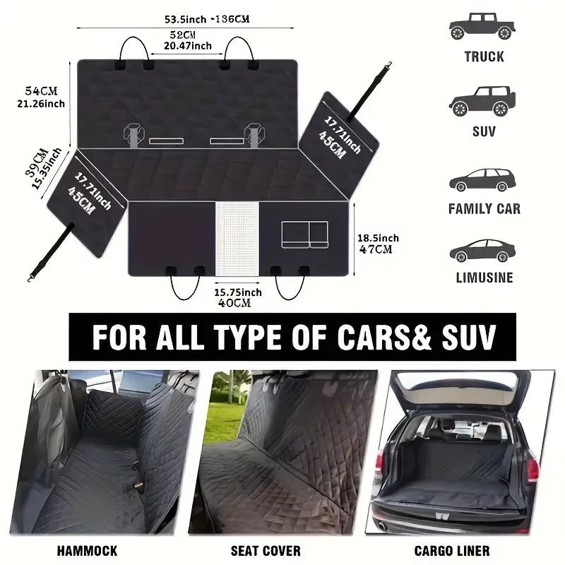 Back Seat Waterproof Dog Cover