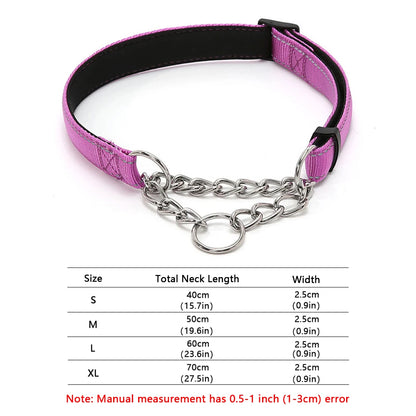 Stainless Steel Chain Martingale Collar