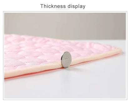 Dog Cooling Mat - Breathable Ice Pad Blanket for Ultimate Comfort