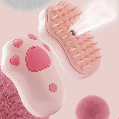 Transform Your Pet's Grooming Routine with the 3-in-1 Electric Spray Brush: Effortless Hair Removal, Massage & Cleanse for Cats and Dogs