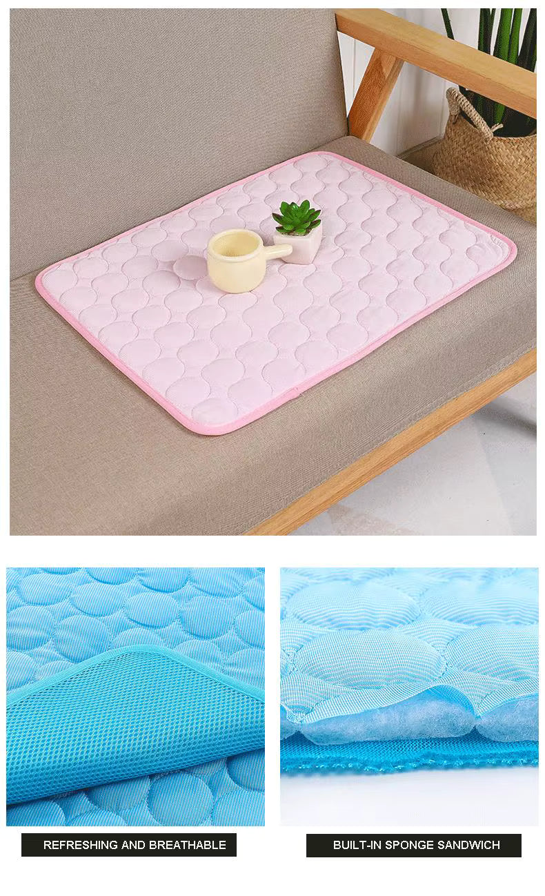 Dog Cooling Mat - Breathable Ice Pad Blanket for Ultimate Comfort