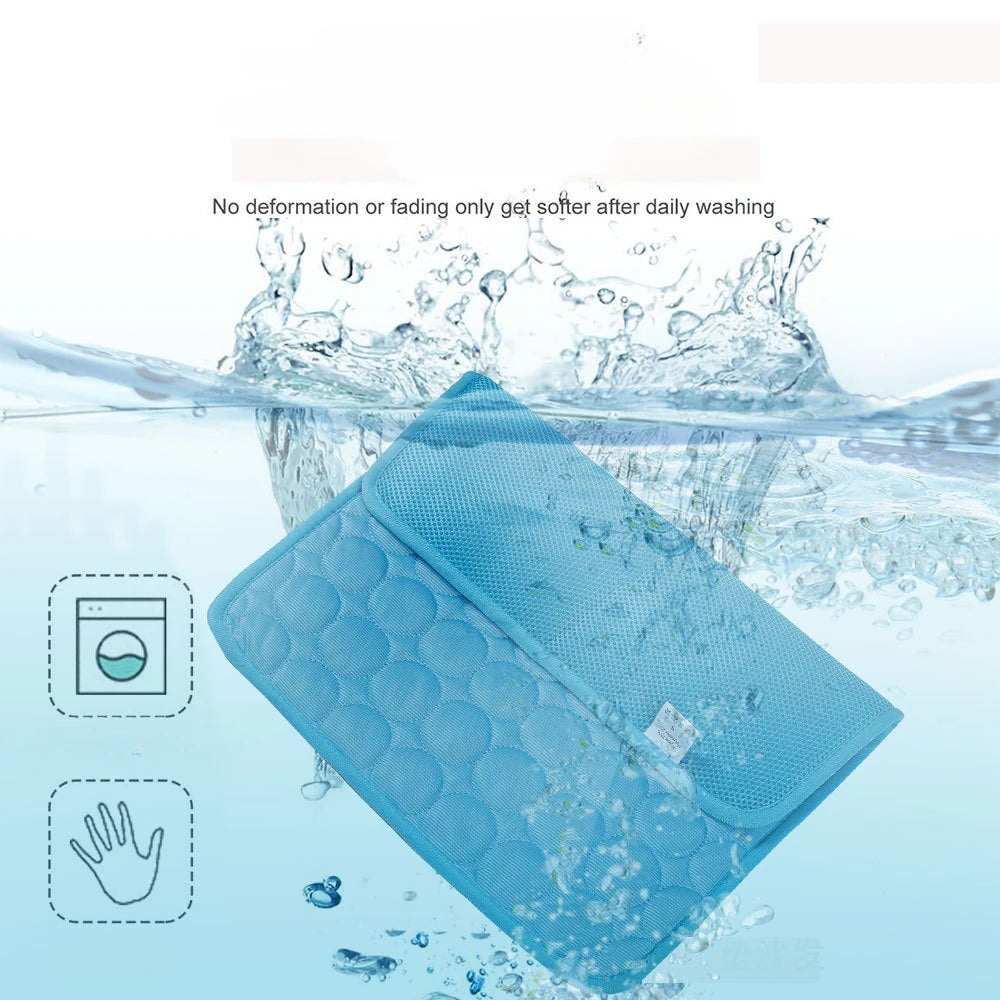 Dog Cooling Mat - Breathable Ice Pad Blanket for Ultimate Comfort