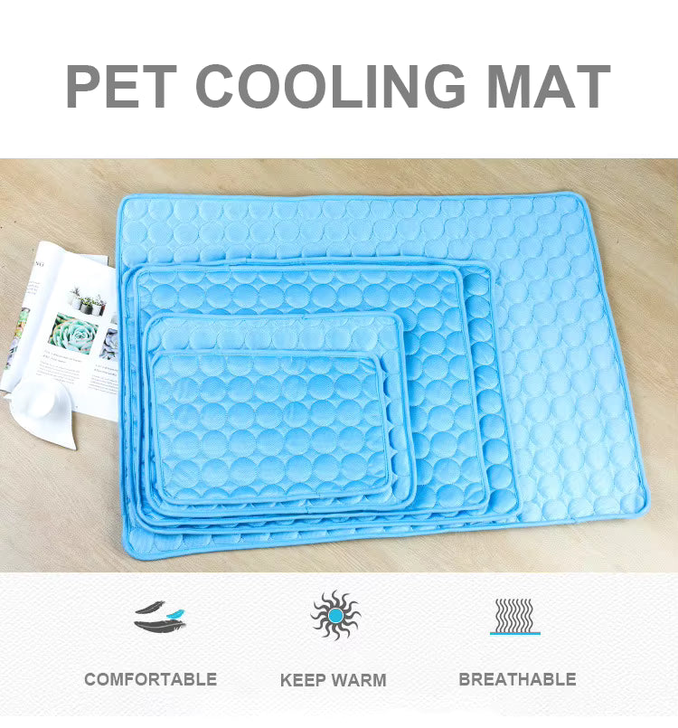Dog Cooling Mat - Breathable Ice Pad Blanket for Ultimate Comfort