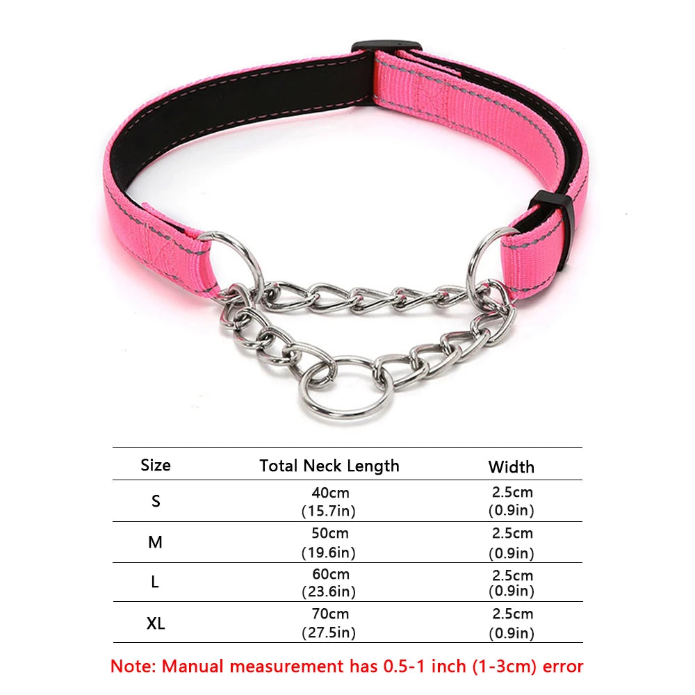 Stainless Steel Chain Martingale Collar