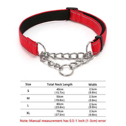 Stainless Steel Chain Martingale Collar