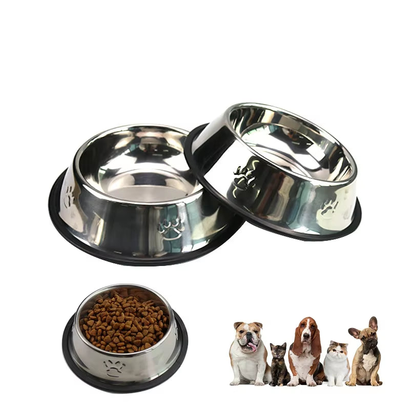 Stainless Skidproof Steel Bowl Feeder