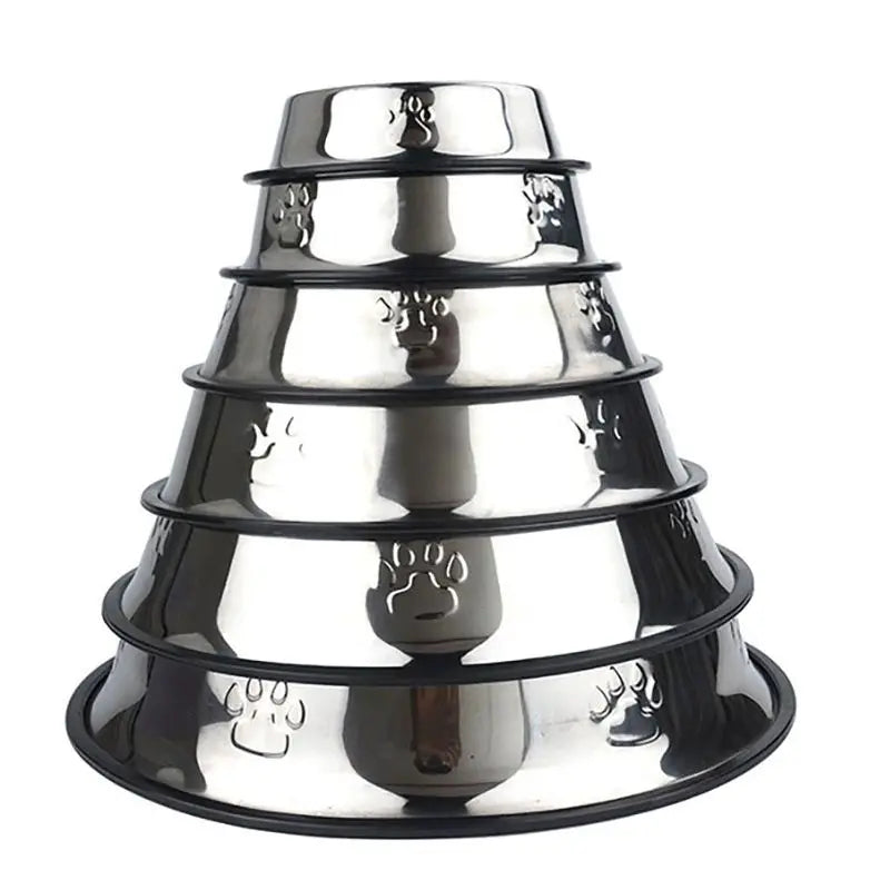 Stainless Skidproof Steel Bowl Feeder