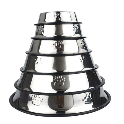 Stainless Skidproof Steel Bowl Feeder